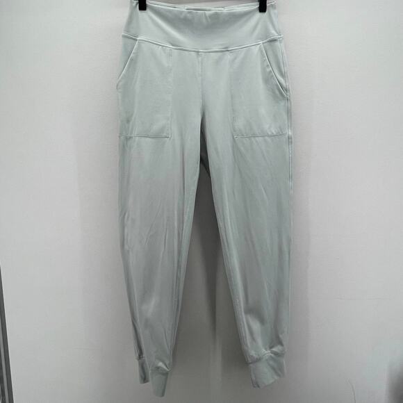 SAVVI Pale Mint Green High Rise Relaxed Fit Noor Joggers - Picture 1 of 5